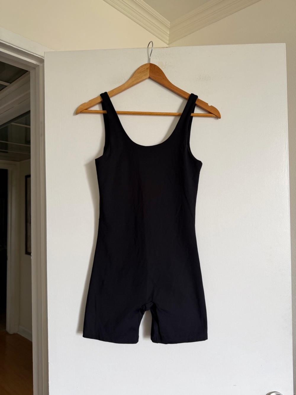 Girlfriend Collective Black Bike Unitard Jumper size Medium EUC - Picture 8 of 11